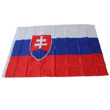 Bandera de Eslovaquia estandarte eslovaco EU, 3x5 pies/90x150cm, colgante para oficina/actividad/parade/Festival/decoración del hogar, nueva moda 2018 2024 - compra barato