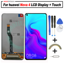 Оригинальный 6,4 "ЖК-дисплей Huawei Nova 4 LCD V20 экран Сенсорная панель дигитайзер сборка VCE-AL00 для Huawei Honor View 20 дисплей 2024 - купить недорого