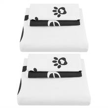 3 шт. кровать наволочка одеяло пуховая подушка чехол для набор постельных принадлежностей для дома черный белый 2024 - купить недорого