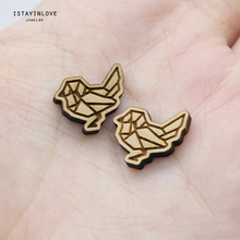 Handmade Jewelry Making Supplies Beads Laser Cut Wooden Animal Bird Charm For DIY Necklace Earrings Brooch Ring SWC219 4 2024 - buy cheap