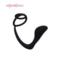 Silicone Male ,Dual Delay Lasting Cock Ring Anus Toys  Prostate Massager Anal Sex Toys Butt Plug for Men,Adult Erotic 2024 - buy cheap