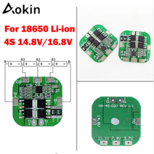 Aokin-Batería de iones de litio 4S, 14,8 V, 16,8 V, 20A, pico, BMS, PCM, BMS, PCM, para LicoO2, Limn2O4, 18650 2024 - compra barato