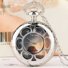 Карманные часы, кварцевые карманные часы с цепочкой в римском стиле 2024 - купить недорого
