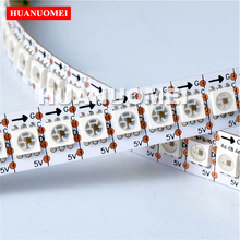 1M DC5V APA102 LED Pixel Strip Light,144pcs APA102-5050 LED/M with 144Pixels;WHITE PCB IP20 Tape;with DATA and CLOCK Seperately 2024 - buy cheap