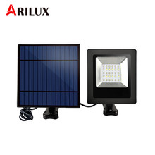 ARILUX на солнечной энергии светодио дный 30 светодиодный прожектор водостойкий уличный светодио дный свет Управление светодиодный настенный светильник сад безопасность уличный свет 2024 - купить недорого