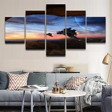 Modern Home Wall Art Decor Frame Picture HD Print 5 Pieces Game Star Citizen Horizon Planet Spaceship Painting On Canvas Poster 2024 - buy cheap