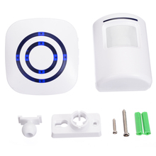 Mayitr à prova dwireless água sem fio campainha digital com sensor pir detector infravermelho indução alarme campainha da porta de segurança em casa 2024 - compre barato