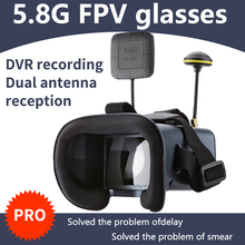 Gafas de realidad virtual para LS-008D, lentes transparentes de 5,8G, 40 canales, 2000mA, batería integrada, DVR, diversidad para RC modelo 92% 2024 - compra barato