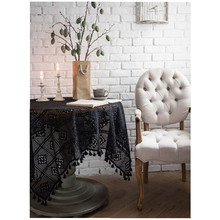 Square 60cm/90cm Nordic Style Openwork Tablecloth Piano Cover Towel Hand Crochet Lace Modern Fashion European Round Table Cloth 2024 - buy cheap