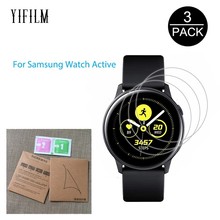 Pack de 3 para Samsung Galaxy ver activa Active2 40mm 44mm reloj inteligente 5H Nano Protector de pantalla a prueba de explosiones de HD Anti-shock película 2024 - compra barato