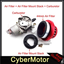 Minimoto Carburetor Carb Carby Red Air Filter Stack For 2 Stroke 47cc 49cc Engine Parts Mini Moto Kids ATV Quad Dirt Pocket Bike 2024 - buy cheap
