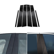 Автомобиль из настоящего углеродного волокна окна B столб литья декор крышка отделка для Mercedes Benz C E GLC GLK GLA класса 2015 2016 2017 2018 2024 - купить недорого