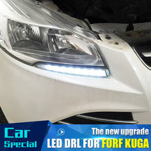 2PCs/set waterproof Car led Daytime Running Light drl daylight led car for Ford Kuga Escape 2012 2013 2014 2015 with fog lamp 2024 - buy cheap