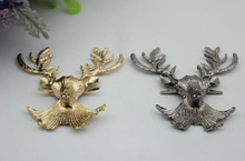 6pcs/lot Luggage Bag Hardware Accessories Metal Deer Head Decorated Buckle Shoe Buckle Adornment Bag Hardware Accessories Hooks 2024 - buy cheap