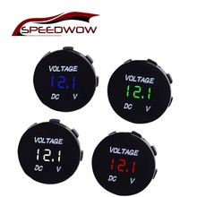 SPEEDWOW Universal Car Voltmeter Waterproof Voltage Meter Digital Volt Meter Gauge Volt Voltage Gauge Meter Auto Accessories 2024 - buy cheap