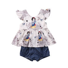 Pudcoco New Brand Newborn Floral Baby Girls Tops Vest T shirt+Shorts  Outfits Set Clothes 2pcs 2024 - buy cheap
