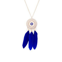 Fashion Womens Dreamcatcher Feather  Pendant Long Chain Sweater Necklace Gifts 2024 - buy cheap