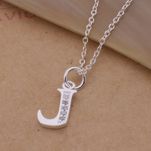 An216 Hot 925 Sterling Silver Necklace 925 Silver Fashion Jewelry Pendant Letter J /gkgapbna Aouajgba 2024 - buy cheap