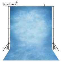 Neoback-pano de fundo para fotografia, iluminação para estúdio, cor azul abstrata, para crianças, uso em vinil 2024 - compre barato