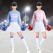 Songyuexia traje de dança do estudante terno infantil cheerleaders jovens trajes de palco da equipe feminina aeróbica dancewear 2024 - compre barato
