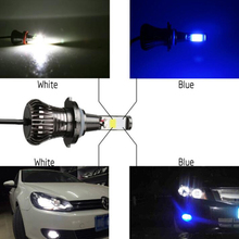 2X faros antiniebla led de doble Color H1 H3 H7 H11 9005 9006 880 881 H16 lámparas de señal LED blancas y amarillas para coche 2024 - compra barato