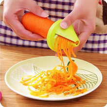 Cozinhar salada cenoura ferramentas de cozinha gadgets aço inoxidável portátil espiral slicer vegetal shred dispositivo funil modelo 2024 - compre barato