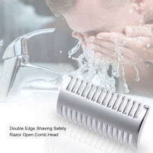 Maquinilla de afeitar con cabeza abierta para hombre, maquinilla de afeitar de seguridad, herramienta de afeitar para Barbero, uso doméstico 2024 - compra barato