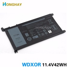 Honghay WDX0R  Laptop Battery 3CRH3 T2JX4 WDXOR For DELL 15MF PRO-1508T For Inspiron 13 5000 5368 5378 2024 - buy cheap