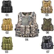 Colete tático militar de combate airsoft, assento com placa transportadora camuflada tática cs roupa de caça ao ar livre 2024 - compre barato