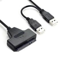 Newest SATA Cable Adapter USB 2.0 to SATA 22 Pin 7+15 2.5 Inches HDD Hard Disk Driver with USB Power Cable #AW 2024 - buy cheap