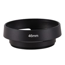 Black 46mm Metal Lens Hood for 25mm F1.4 35mm F1.6 50mm F1.8 mirrorless For Canon, Nikon, Sony, Leica, Pentax, Contax, Fujifilm 2024 - buy cheap