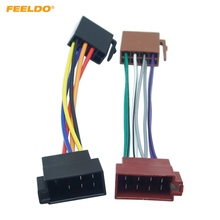 Feeldo, 1 par de adaptador de rádio de carro para plugue de fiação para vw potência de áudio e alto-falante iso 2 cabeças masculino para fêmea # mx1954 2024 - compre barato