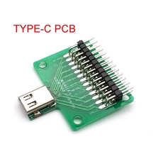 USB 3.1 Tipo de Conector C 24 Pinos Tomada Adaptador de Tomada Fêmea Para Conexão Wire & Cable 24 p Placa PCB apoio 2024 - compre barato