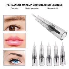 Agujas de Microblading para maquillaje, agujas de maquillaje para cejas, tatuaje de labios, Semi cuerpo permanente, accesorio para maquillaje 1P/3P/5P/5F/7F, 10 Uds. 2024 - compra barato