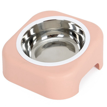 Dog Bowl Travel Pet Dry Food Bowls For Cats Dogs Pink Dog Bowls Outdoor Drinking Water Pet Dog Stainless Steel Cat Food Dish 2024 - buy cheap