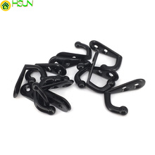 10PCS 30*12*22MM Small decorative single hook for clothes wall hanger Robe Coat Wall Hanging Hooks Black 2024 - buy cheap