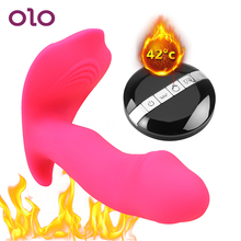 OLO 10 Mode Heating Vibrator Vaginal Massage Wearable Dildo Female Masturbation Sex Toys for Woman Clitoris Stimulator 2024 - buy cheap