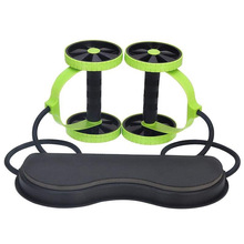 Rolo de exercício muscular elétrico, equipamento de musculação corporal com rodas duplas, roda ab, volante abdominal, academia, treinamento fitness 2024 - compre barato