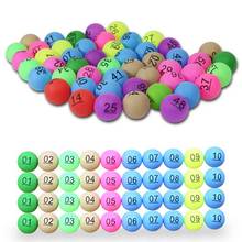 Pelotas de Ping Pong de entretenimiento colorido con número, 50 Uds., 2,4g, pelota de tenis de mesa para publicidad de juegos de sorteo 2024 - compra barato