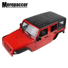 Merepacor-carcasa de coche sin montar, 12,3 pulgadas, 313mm, base de rueda, para 1/10 Rc Crawler Axial Scx10 y Scx10 Ii 90046 90047 2024 - compra barato