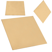 1Pcs Brass Sheet Plate Thin Metal Copper Sheet Tablets Strip Shim Thermal Pad Welding Brazing Power Tool Accessories 1x100x100mm 2024 - buy cheap