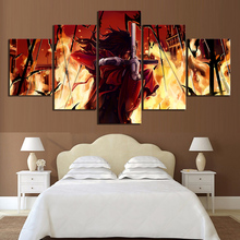 Hellsing-Cuadros de Anime vampiro para decoración del hogar, lienzo impreso para pared, sala de estar póster para, venta al por mayor, 5 piezas 2024 - compra barato