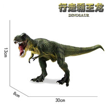 Парк Юрского периода большой Тираннозавр Рекс Динозавр Модель игрушки животное пластик ПВХ фигурка игрушка для детей Подарки для детей 2024 - купить недорого