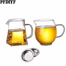 Bule de vidro resistente ao calor de alta qualidade 350-500ml com vazamento de chá chinês kung fu conjunto de chá café bule de escritório conveniente 2024 - compre barato