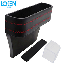 LOEN 1PC Car Styling Stowing Tidying Armrest Car Seat Crevice Storage Box Cup Drink Holder Organizer Auto Gap Pocket Phone Pad 2024 - buy cheap