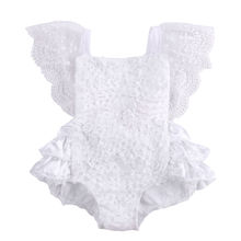 Emmababy-Pelele Floral de encaje blanco para niños y niñas, traje de sol, 0 a 18 meses, novedad de 2019 2024 - compra barato