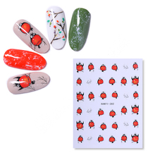 3D наклейки для ногтей, клейкие наклейки, милый узор красных птиц, переводные наклейки для дизайна ногтей, аксессуары для дизайна ногтей 2024 - купить недорого