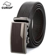 Cukup nova chegada qualidade design preto vaca cowskin cintos de couro fivela automática cinto masculino estilo formal acessórios 2019 nck698 2024 - compre barato