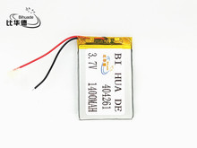 Li-Po 404261 3,7 V 1400mAh литий-полимерный литий-ионный аккумулятор для gps-трекера MP4 MP5 DVR спикер игрушки электронная книга 044261 2024 - купить недорого