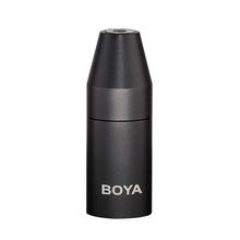 Boya adaptador de microfone fêmea 35c-xlr, mini conector macho de 3.5mm (trs) para microfone 3 pinos xlr, conector para câmera filmadora, áudio e r 2024 - compre barato